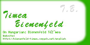 timea bienenfeld business card